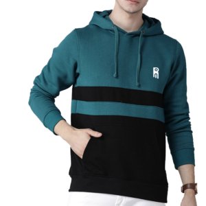 Cotton-polyester blend hoodie
