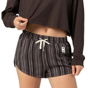 Black Viscose Shorts