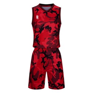 Camouflage Basketball Tracksuit Set