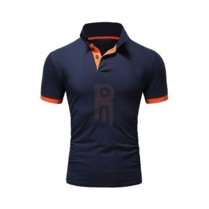 Men’s summer polo shirt in lightweight breathable fabric, perfect for casual wear in hot weather.