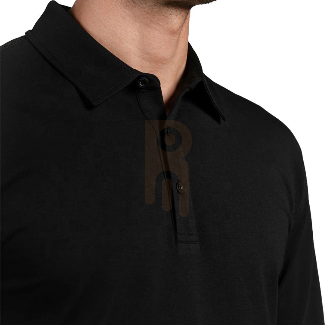 Long Sleeve Polo Shirts for Men Men’s long sleeve polo shirt made from breathable fabric, perfect for casual, office, and seasonal wear.