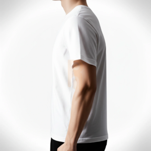 Men’s True Classic Tees made from premium knitted fabric with 440g weight, O-neck collar, short sleeves, solid color design, and regular fit for everyday wear.