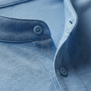 Mens short sleeve dress shirt with mandarin collar, solid color design, and breathable stretch fabric for office and casual wear.