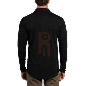 Men’s long sleeve polo shirt made from breathable fabric, perfect for casual, office, and seasonal wear.