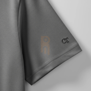 Men’s classic tee made from 100% cotton Oxford fabric with O-neck collar, short sleeves, solid color design, and premium 320-gram construction.