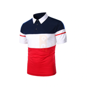 Men’s striped polo shirt with modern design, breathable fabric, and comfortable fit for casual and semi-formal wear.