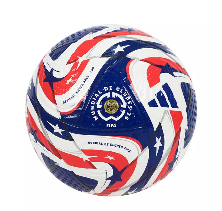 Adidas Club World Cup Ball Adidas 2025 FIFA Club World Cup Official Match Ball with red, white, and blue stars and stripes design.