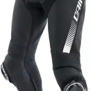 Dainese Super Speed Men’s Leather Motorcycle Racing Pants Black White